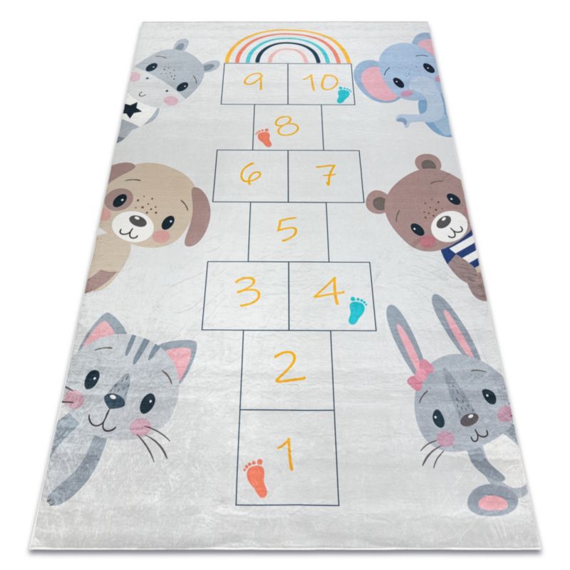 Dywan dla dzieci Bambino RugsX 120x170 cm szary DE060 1 szt.