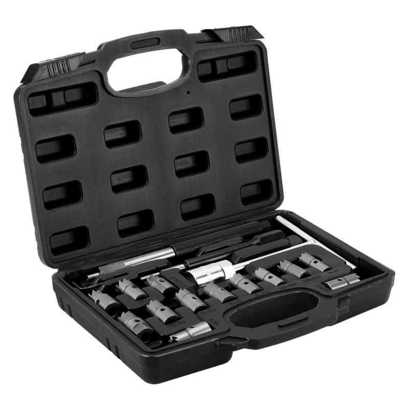 Frezy NEO TOOLS do czyszczenia gniazd wtryskiwaczy zestaw 17 szt. 1 kpl