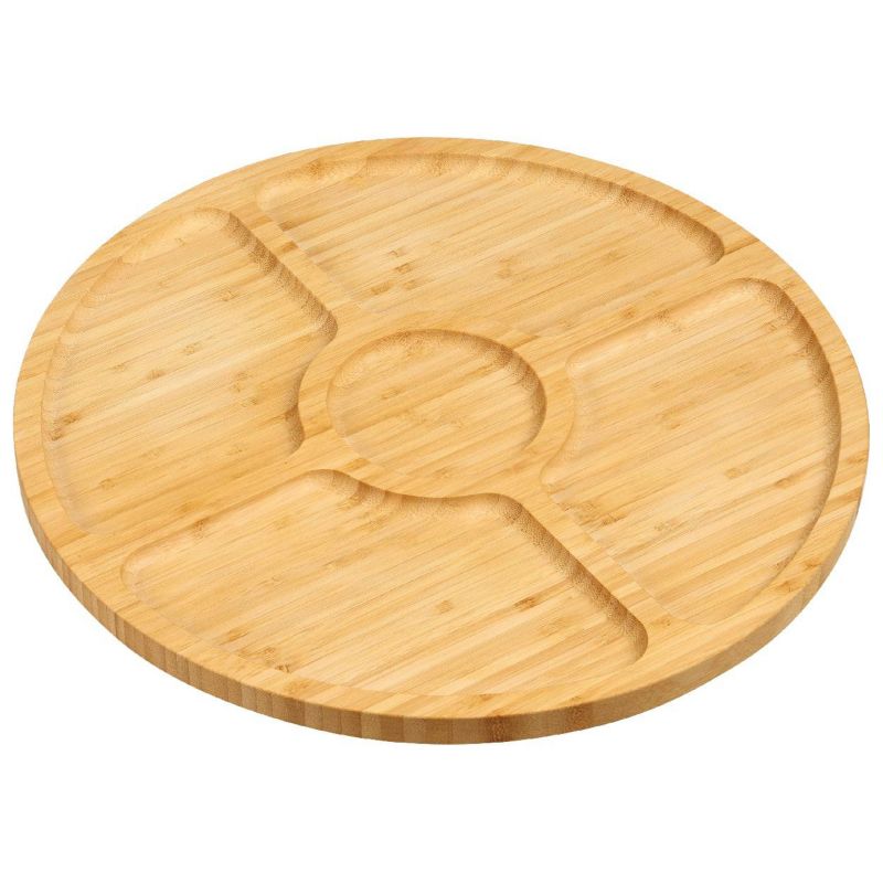Taca bambusowa na przekąski Kesper brązowa 35 cm 1 szt.