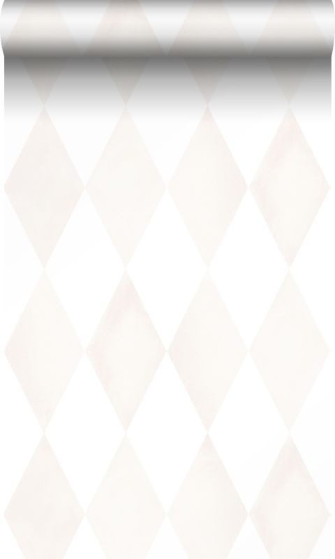 Tapeta Origin Wallcoverings motyw wieberchecka jasny kremowy beżIbiałym matowym 53 cm x 10.05 m - 1 rol.