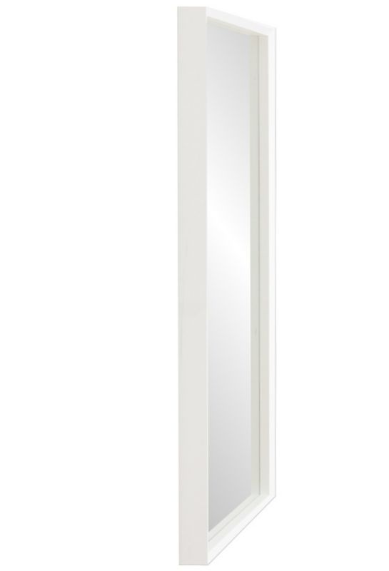 Lustro wiszące Profilmat 120x60 w ramie wąskiej kasetonowej białej z efektem głębi 1szt.