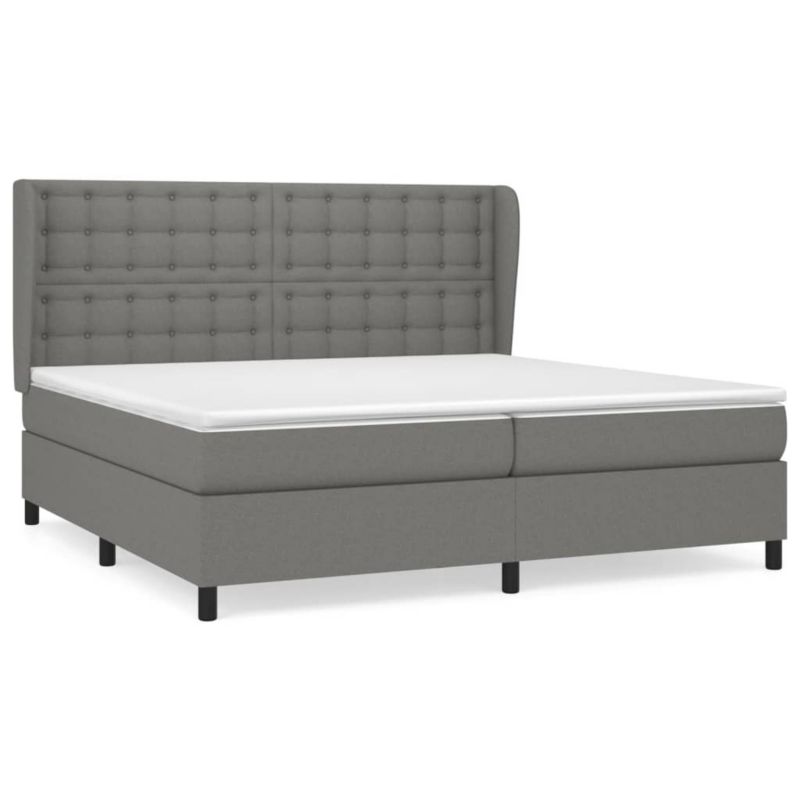 Łóżko kontynentalne WaszeMeble 200x200 cm ciemnoszara WM-3128310 1 szt.