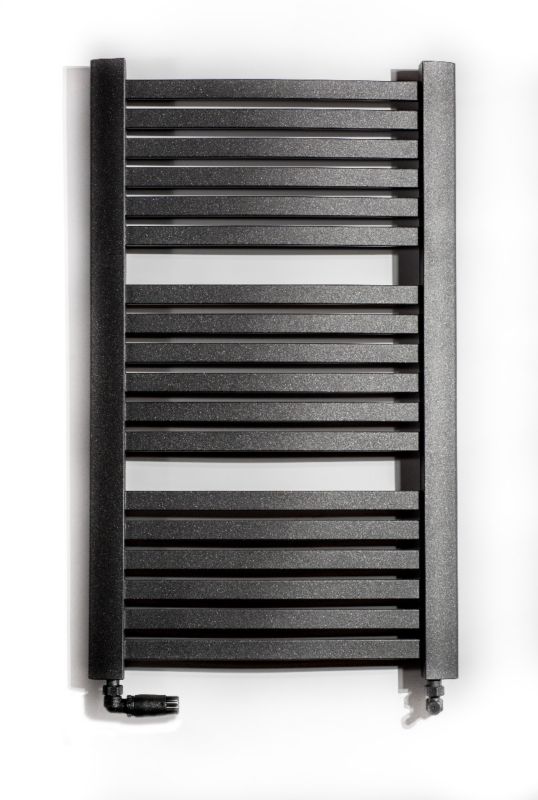 Grzejnik łazienkowy LUXRAD Wento 94,5x48 cm ZD czarny mat str 390W 1 szt