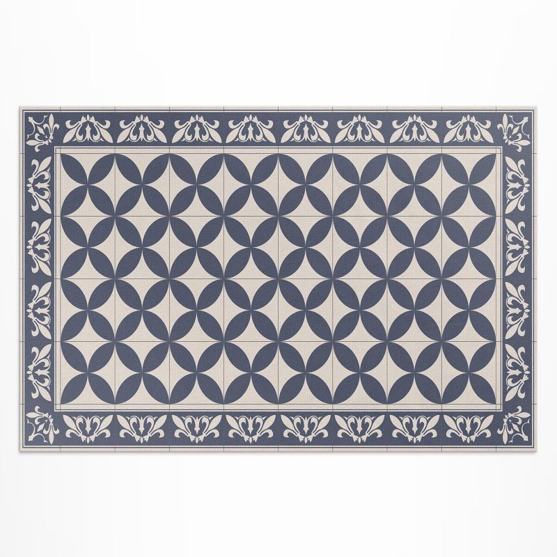 Zewnętrzny Dywan Winylowy Wallfluent 150x225 cm Wzór Azulejos elegancka mozaika 1 szt.