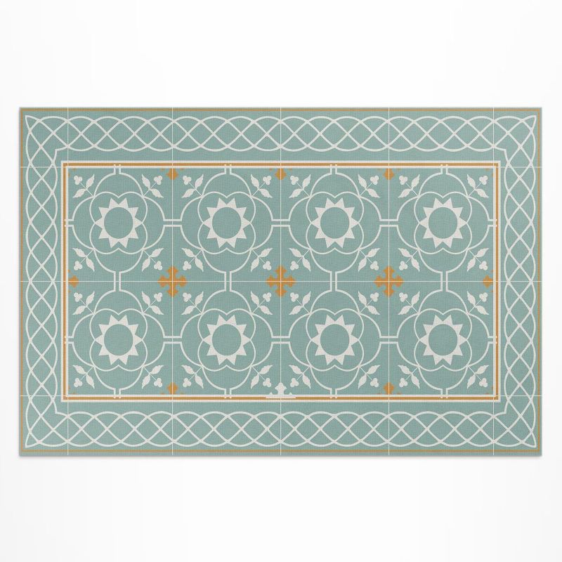 Zewnętrzny Dywan Winylowy Wallfluent 120x180 cm Vintage symetria dekoracyjne płytki 1 szt.