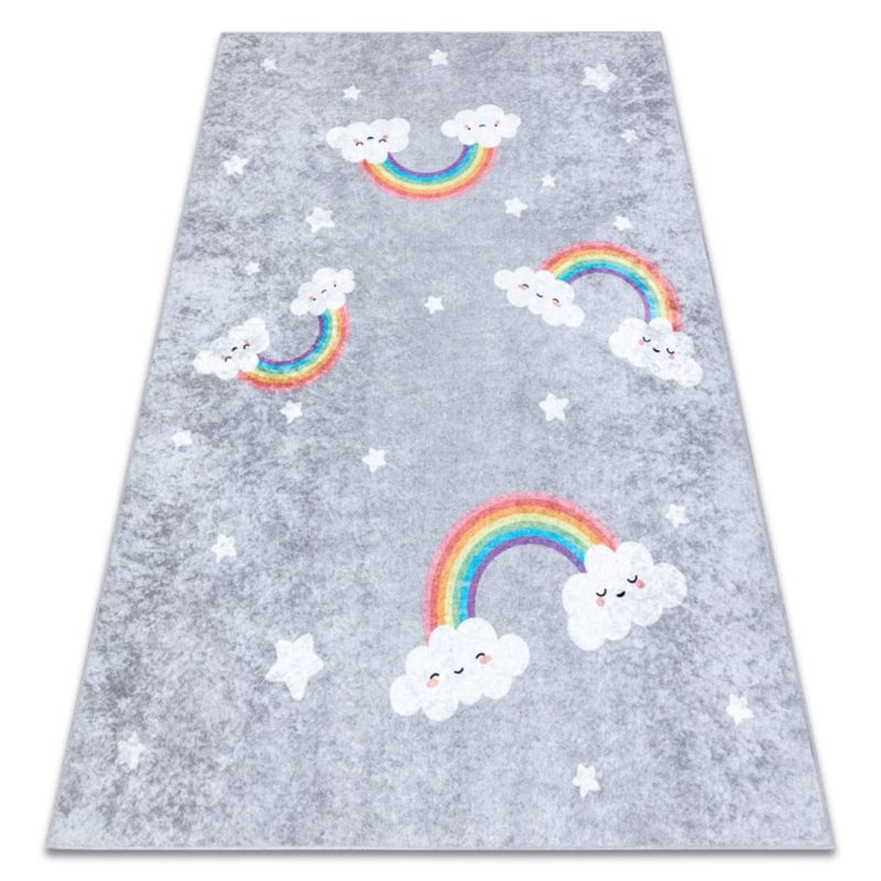 Dywan dla dzieci Junior RugsX 120x170 cm szary BR017 1 szt.