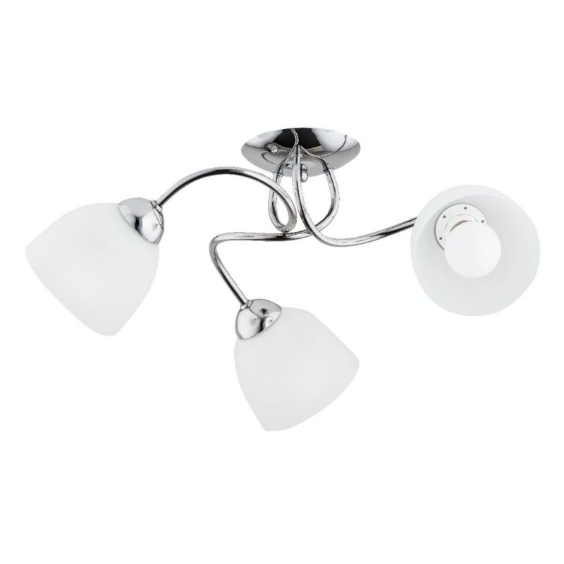 Lampa sufitowa Alfa SILIA chromowana biała 3xE27x15W wym:25x60x60cm IP20 -1 szt.