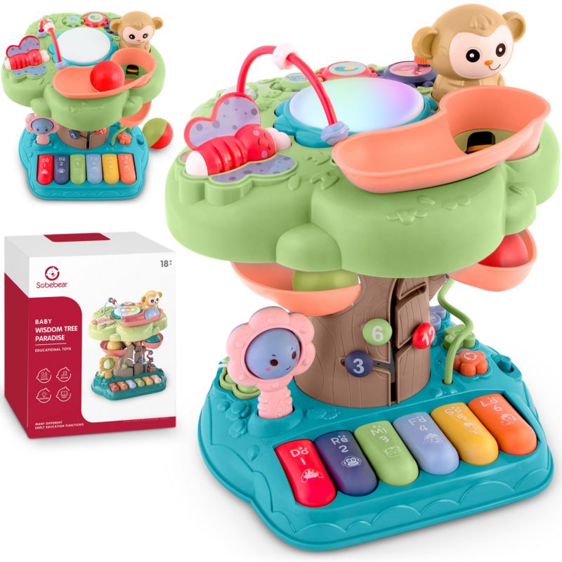 Interaktywny sorter edukacyjny Ricokids RK-816 pianino muzyka LED 1szt.