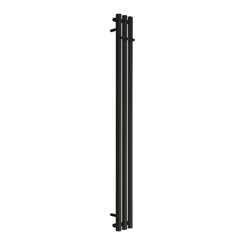 Grzejnik łazienkowy Oltens Stang dekoracyjny 150x15 cm czarny mat 293W podłączenie dolne 1 szt.