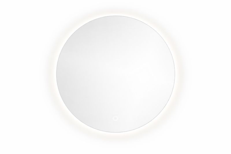 Lustro podświetlane Cordia Plus Round Line LED Backlight w białej ramie 60cm z włącznikiem dotykowym i matą grzewczą 1szt.