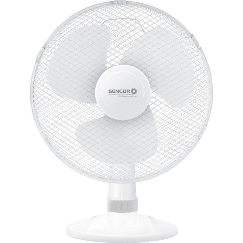 Wentylator Sencor SFE 3027WH Wiatrak Biurkowy 3 Poziomy 30 Cm Biały 1szt