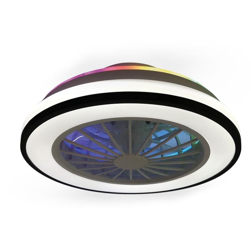 Plafon LED z wentylatorem LL ILOP MINI CCT+RGB LIGHTLOGIC 66850 wiatrak sufitowa 24W 1szt.