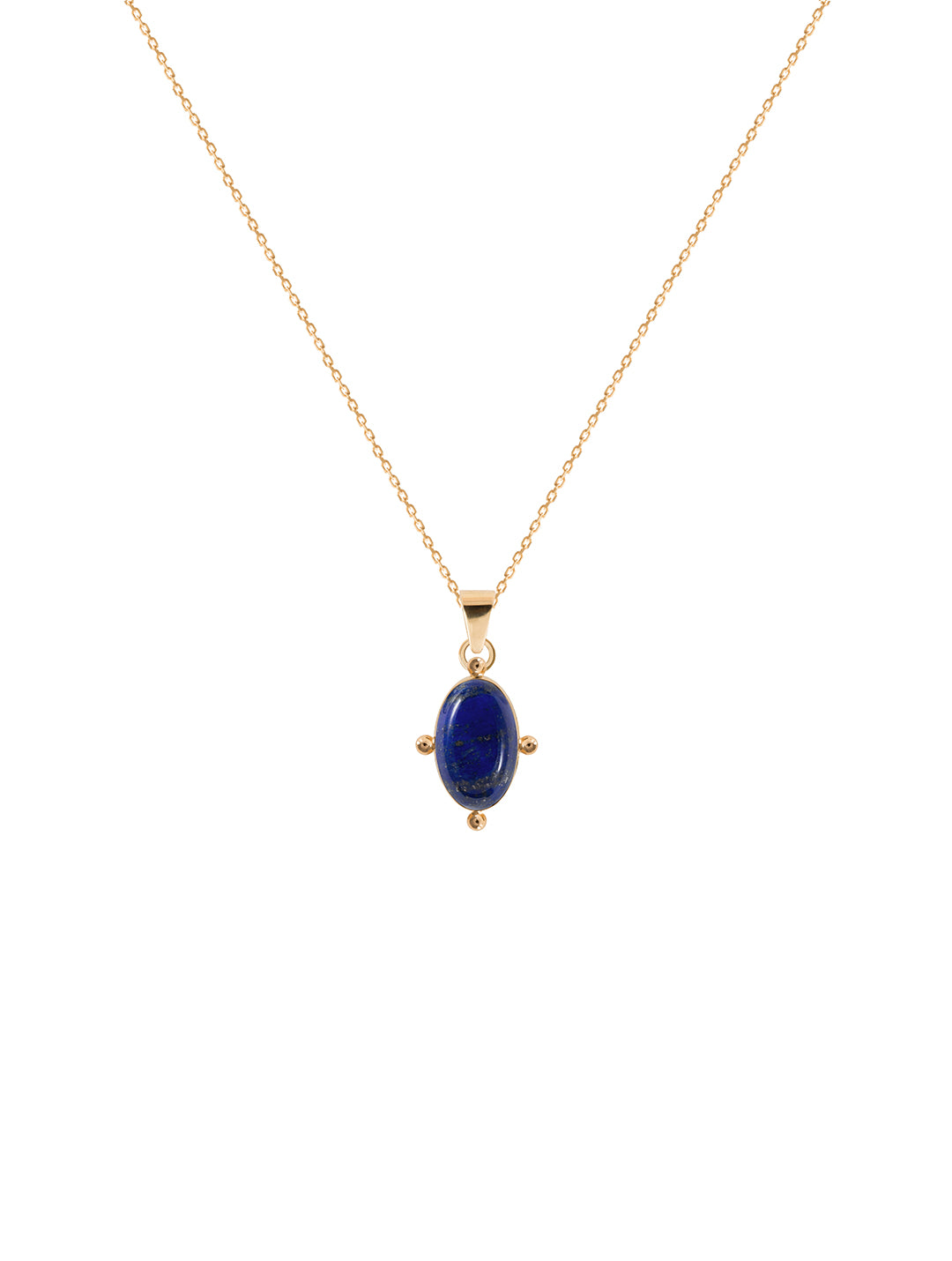 Blue Lilac Necklace - naszyjnik z zawieszką z lapis lazuli, 50