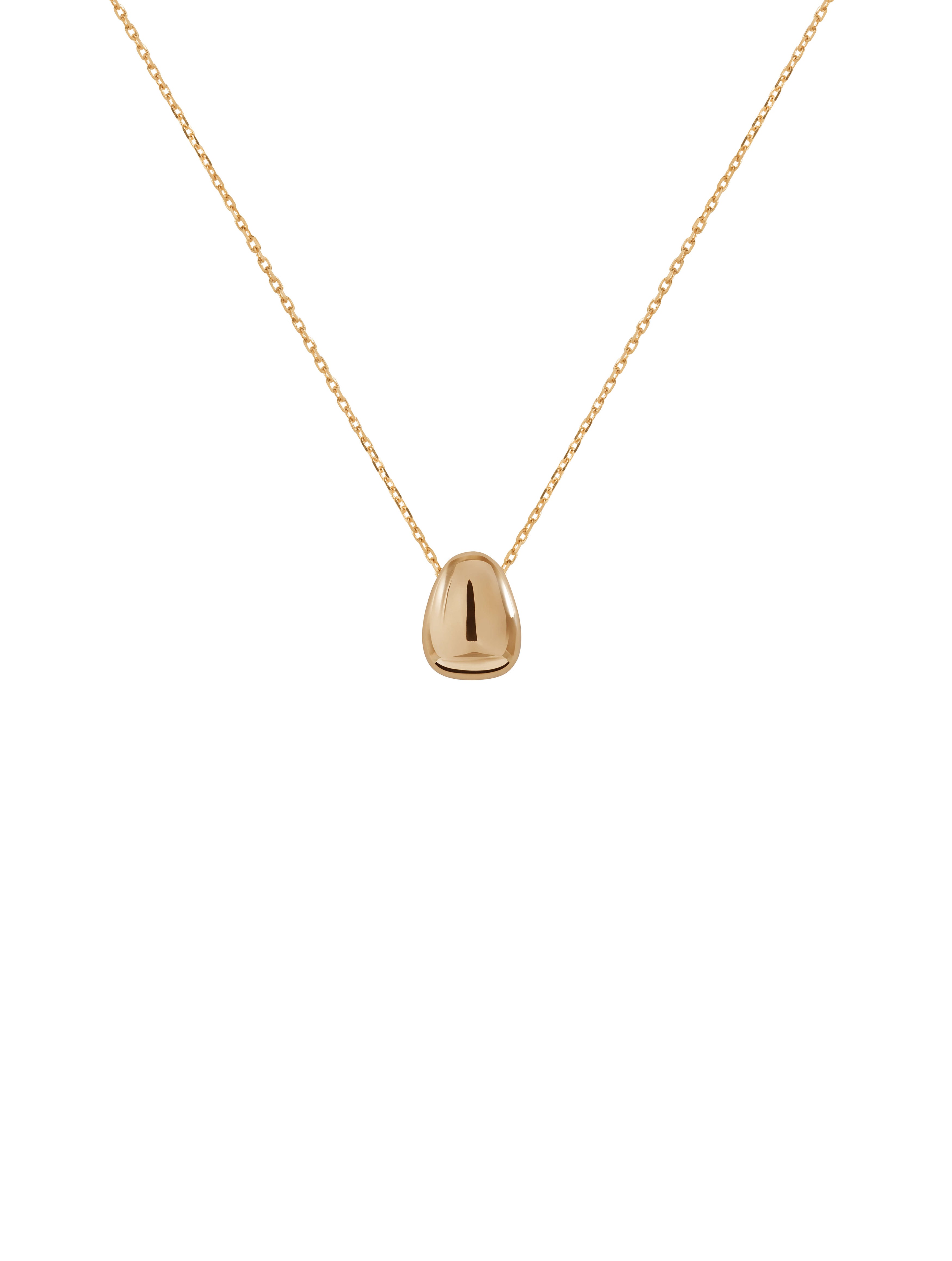 Olena Necklace - naszyjnik z zawieszką w kształcie ziarenka, 42
