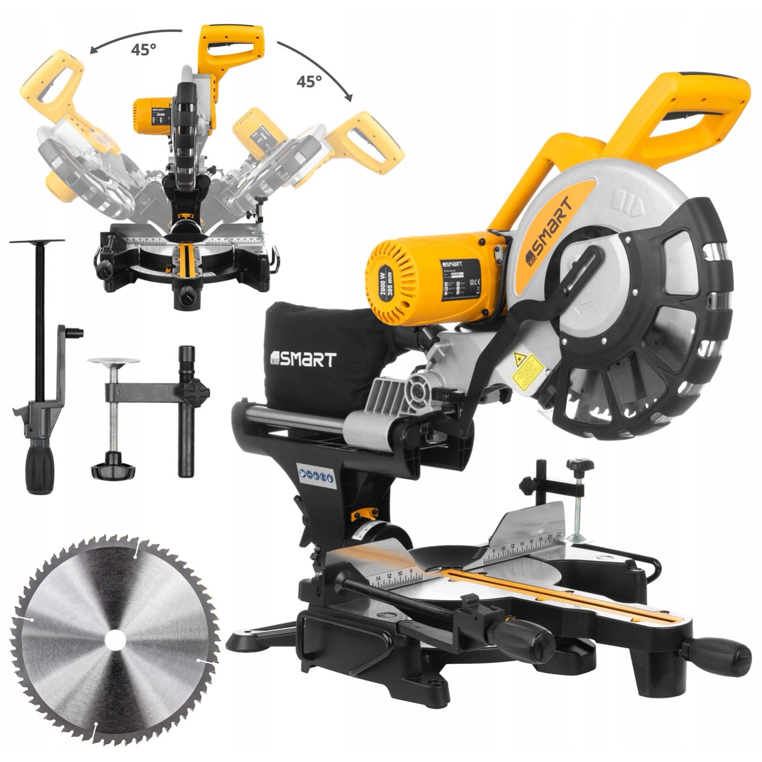 SMART365 Pilarka ukosowa SM-04-05305 2000W 305 mm