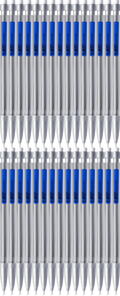 60x Ołówek automatyczny Bic Matic Original Fine, HB, 0.5mm, z gumką, mix kolorów