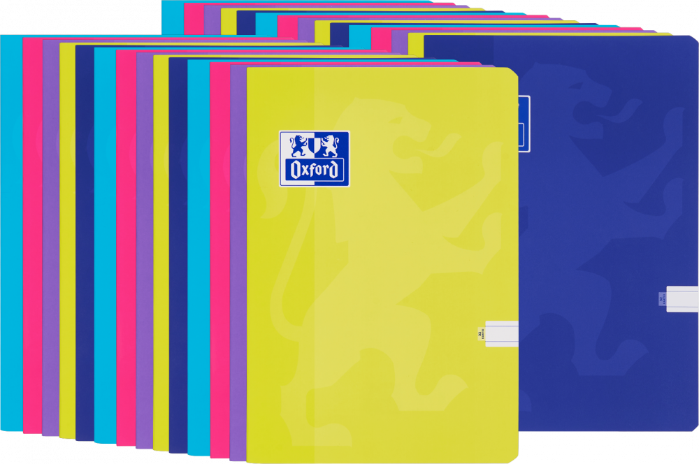 60x Zeszyt w linie Oxford Touch, A4, miękka oprawa, 32 kartki, mix kolorów