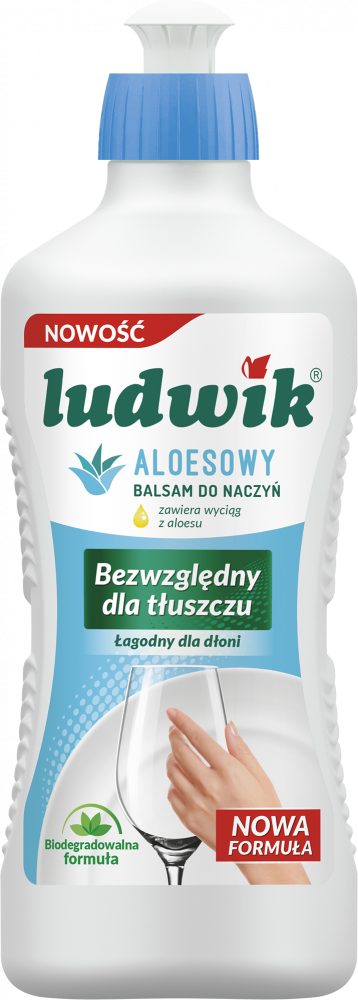 Płyn do naczyń Ludwik, balsam, aloesowy, 900g