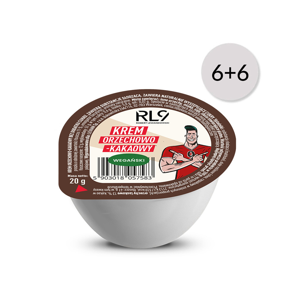6 + 6 gratis RL9 Krem orzechowo-kakaowy 20g