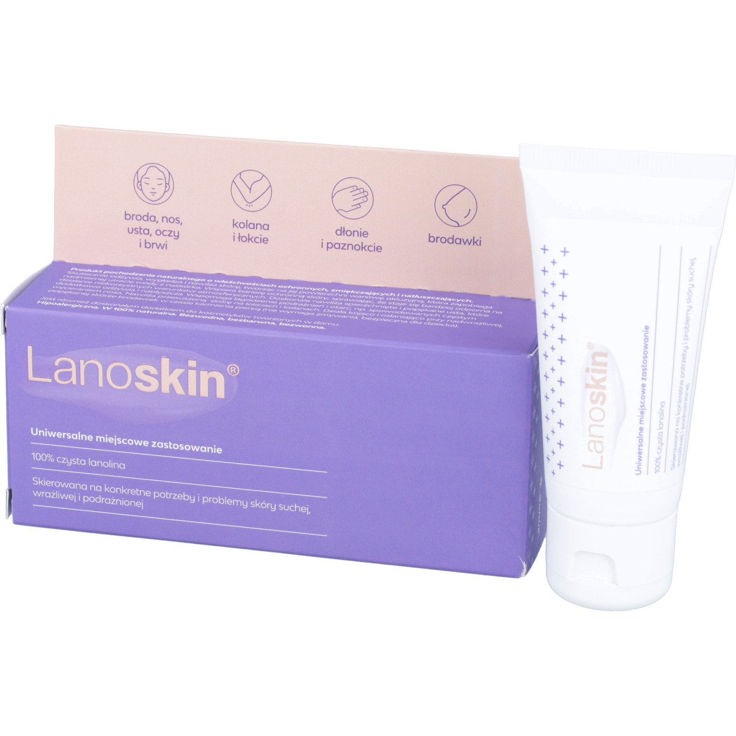 Lanoskin - 100% czysta lanolina na popękaną i suchą skórę, 30 g