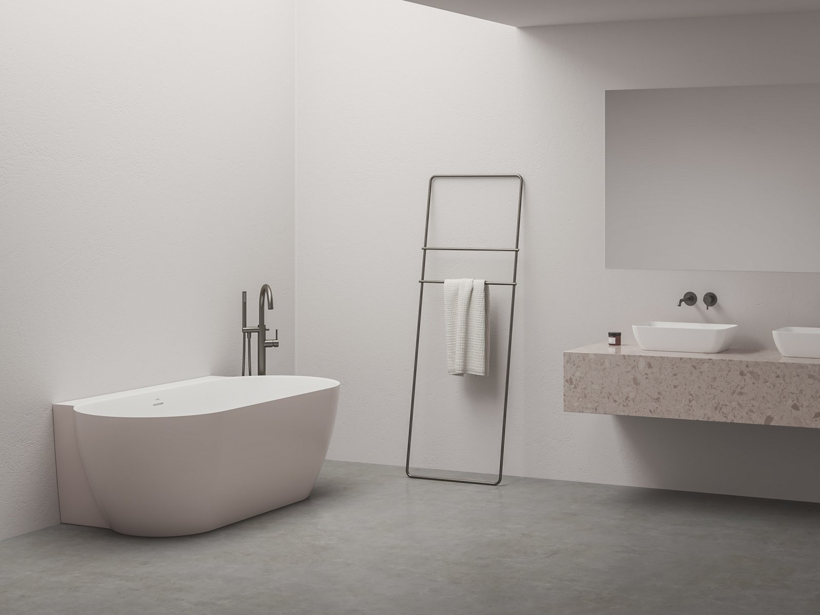 Ravak Freedom W II Tec wanna przyścienna 170x87 cm Alabaster Pink/biały CC71600000