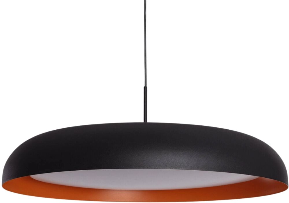 Abruzzo Solletico lampa wisząca 1x28 W biała-czarna-pomarańczowa ABR-LWS28W