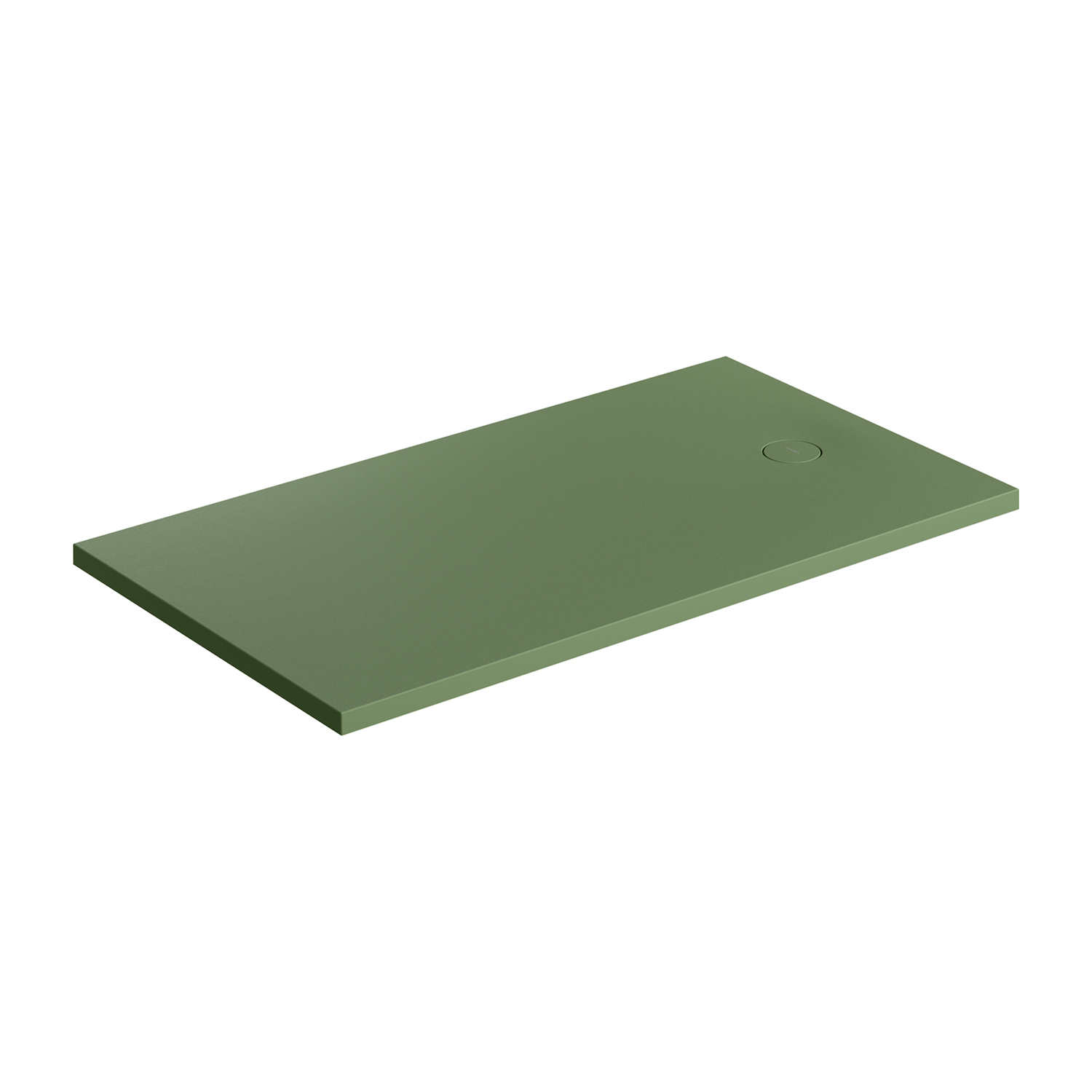 Omnires Aquarock brodzik prostokątny z maskownicą 140x80 cm olive mat AQUAROCK80-140OL