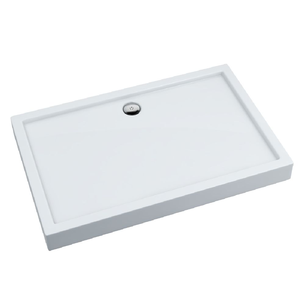 Oltens Vindel brodzik 100x80 cm prostokątny akrylowy biały 15008000 - Wysyłka w 24h
