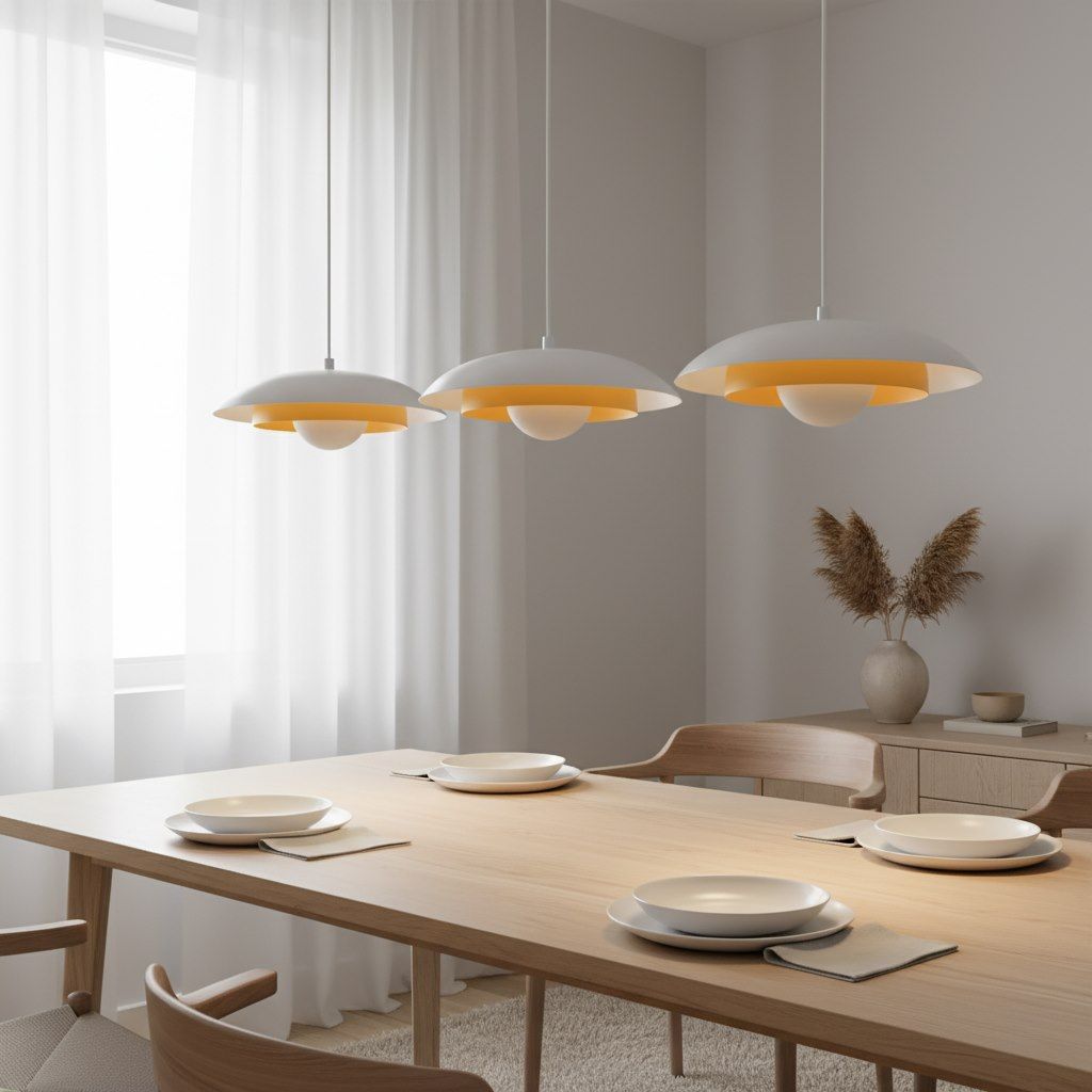 Emibig Skin lampa wisząca 3x8 W biała/pomarańczowa 1606/3