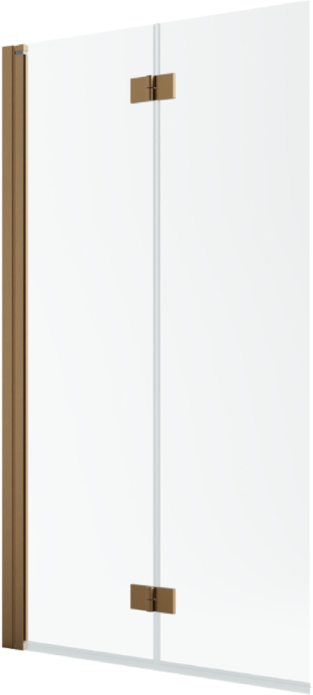 Radaway Nes Brushed Copper PND I parawan nawannowy 110 cm 2-częściowy miedź szczotkowana/szkło przezroczyste 10010110-93-01L