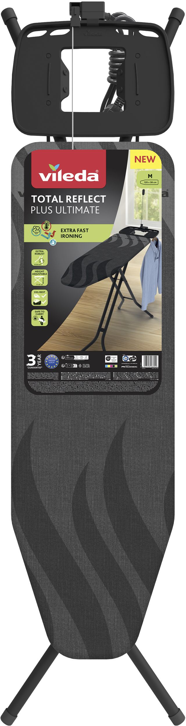 Vileda Total Reflect Ultimate Plus M deska do prasowania 120x38 cm 183442