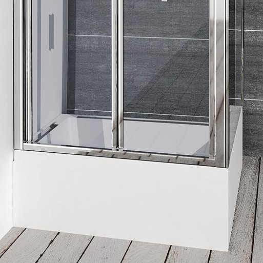 Polysan Deep brodzik 100x75 cm prostokątny biały 72879