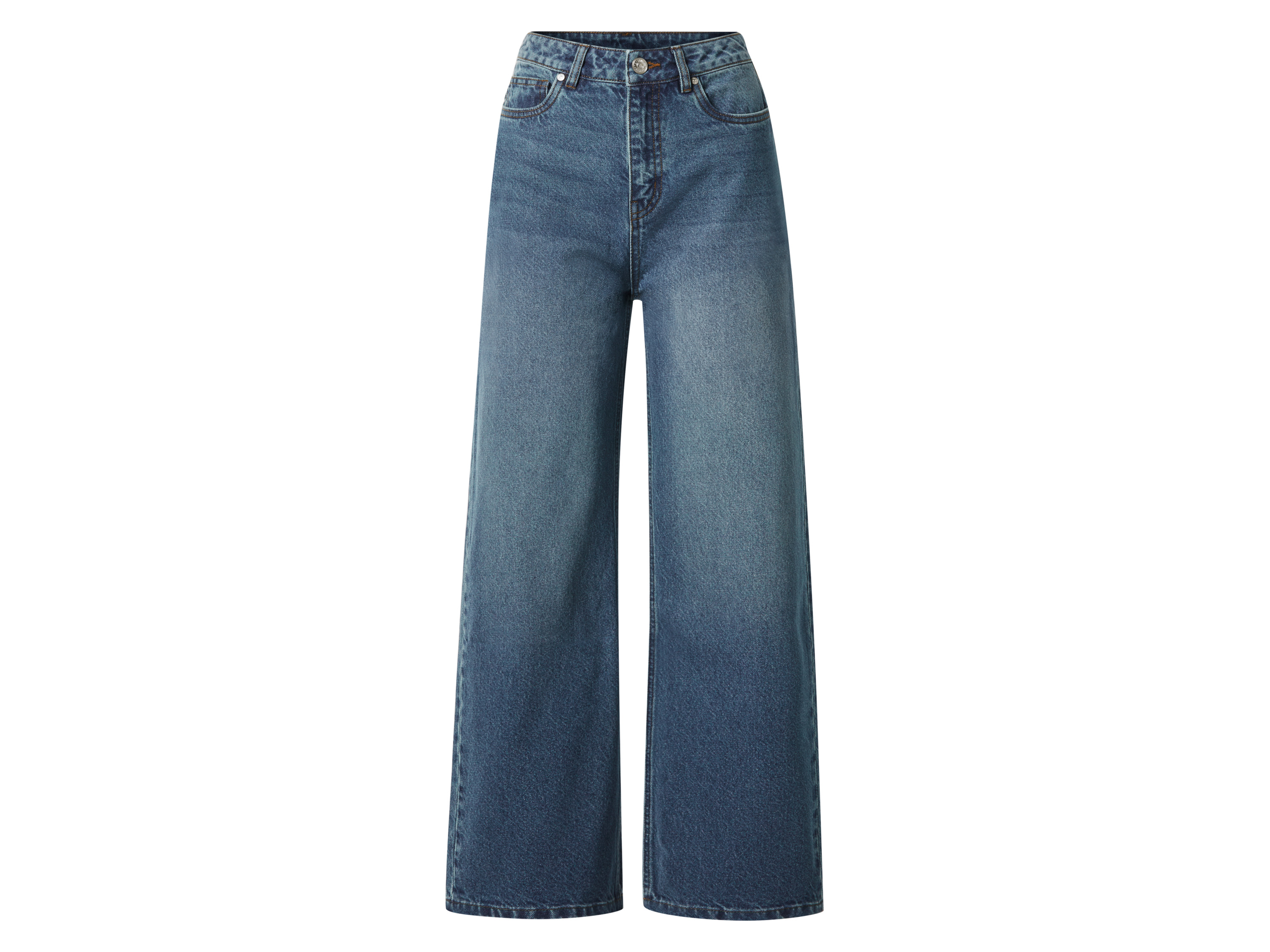 esmara Jeansy damskie wide leg Niebieski, 42