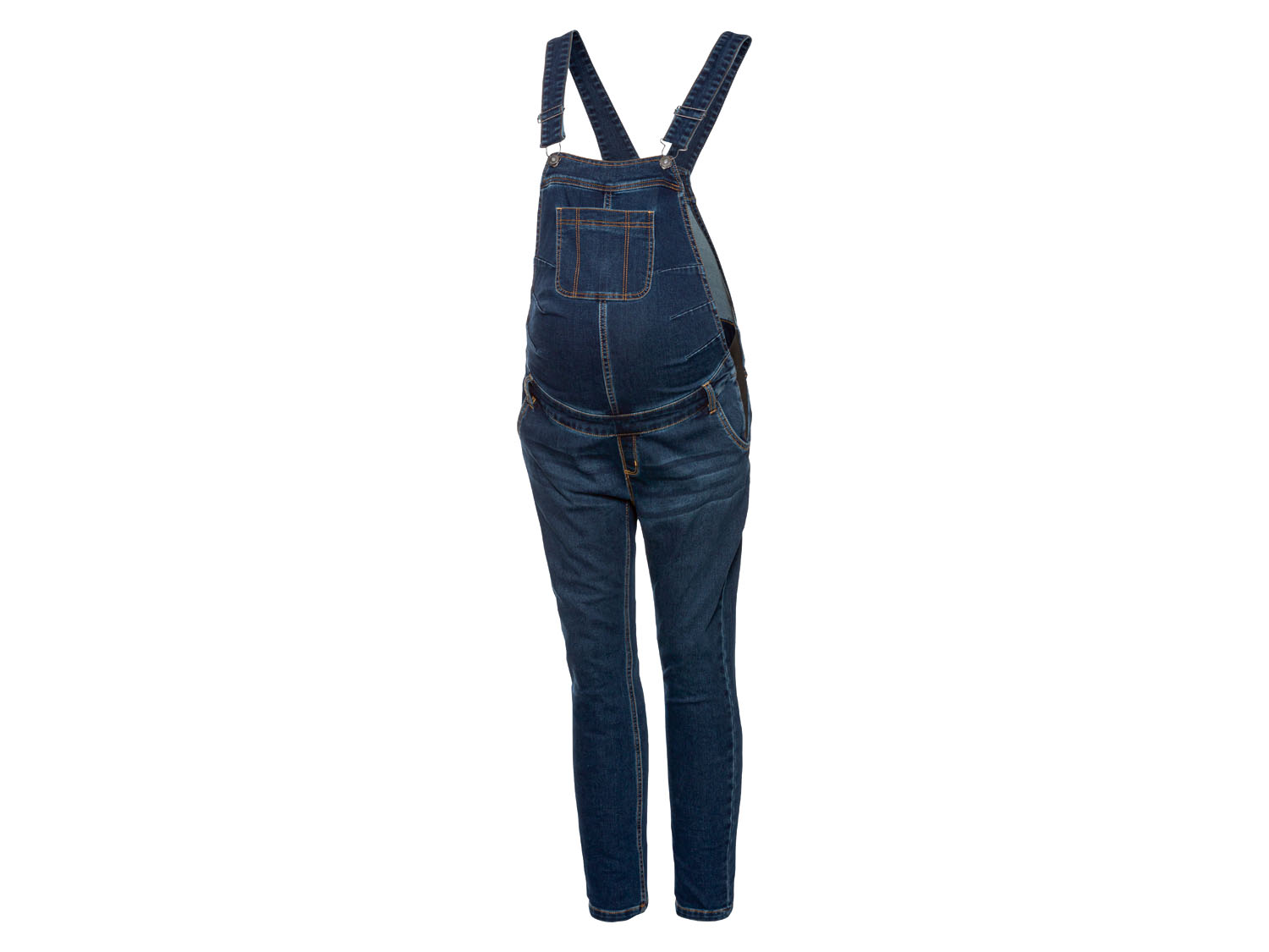 esmara Damskie ogrodniczki ciążowe na szelkach, z bawełną 38, Ciemnoniebieski