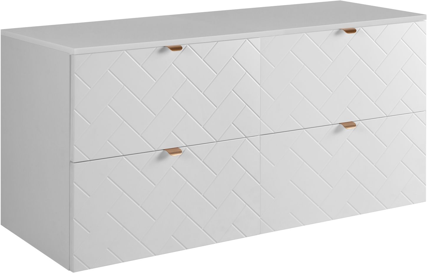 Darmowa Dostawa - Zestaw mebli łazienkowych 120x46x62.3 cm podumywalkowa wisząca biała Rodan Trend abset10878