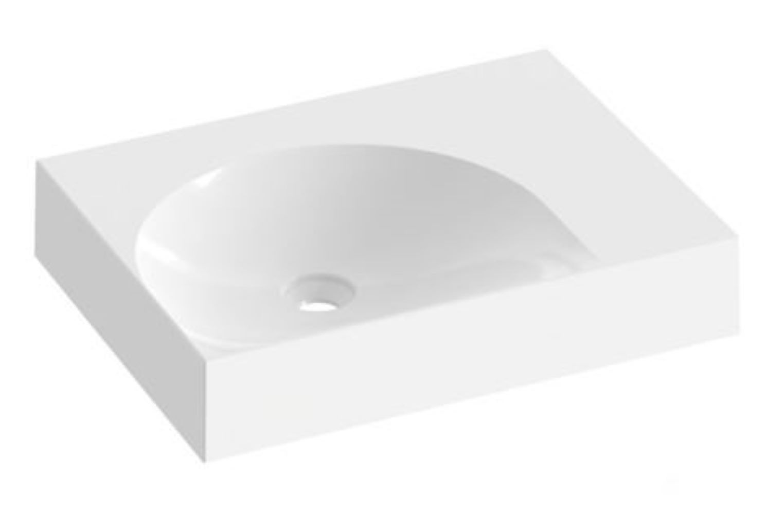 Darmowa Dostawa - Umywalka 60x45 cm prostokątna meblowa biała Ravak Lite XJXP1360000