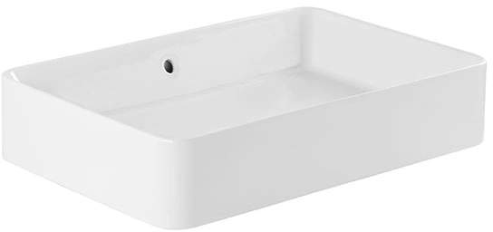 Darmowa Dostawa - Umywalka 60.2x40 cm prostokątna nablatowa biała Sanindusa Sanlife 136739004