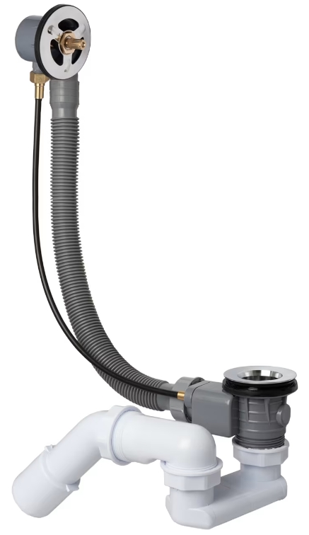 Darmowa Dostawa - Syfon do wanny chrom Kronenbach Krontec 601904KB