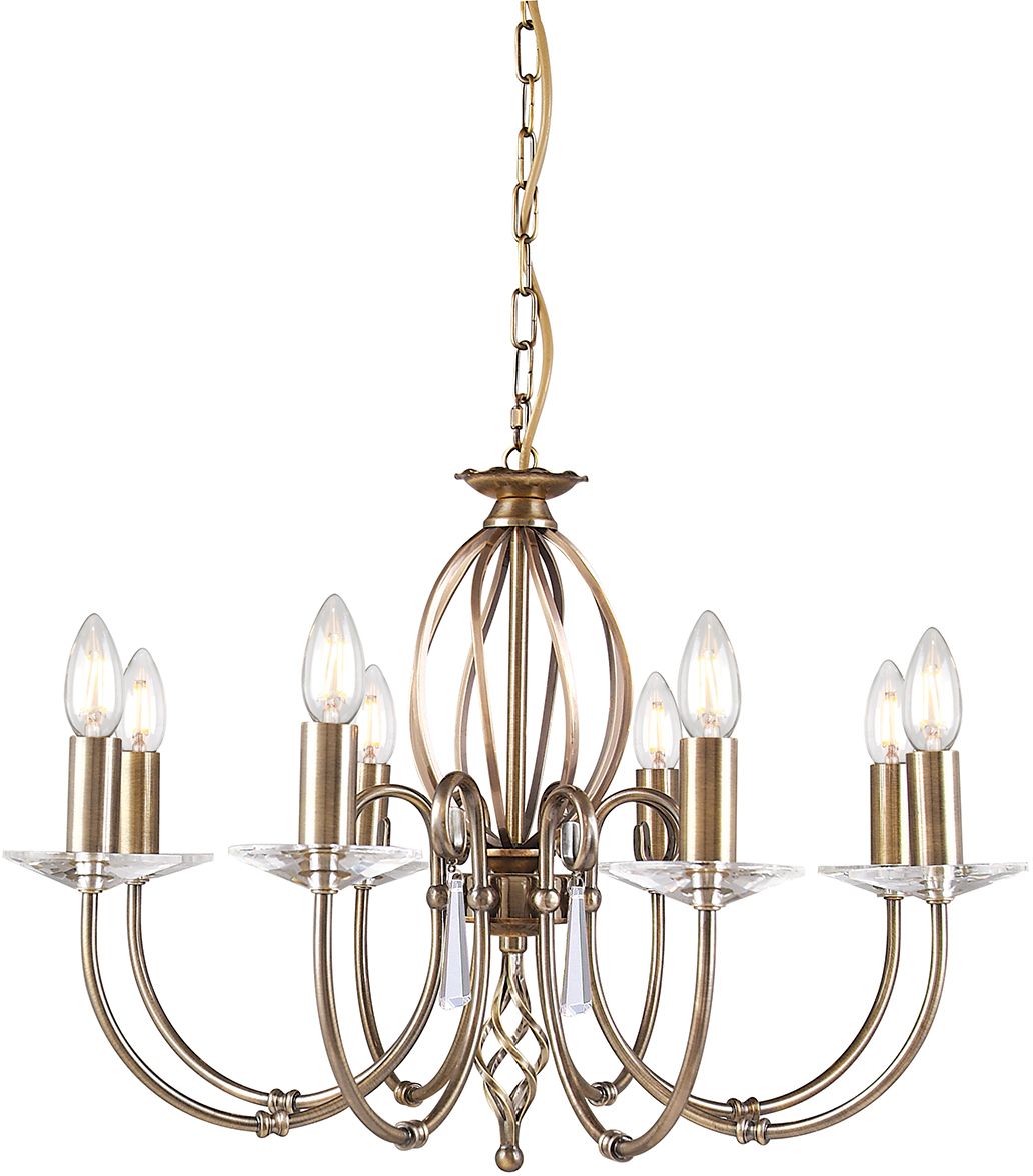 Darmowa Dostawa - Lampa wisząca x60 W mosiądz Elstead Lighting Aegean AG8AGEDBRASS