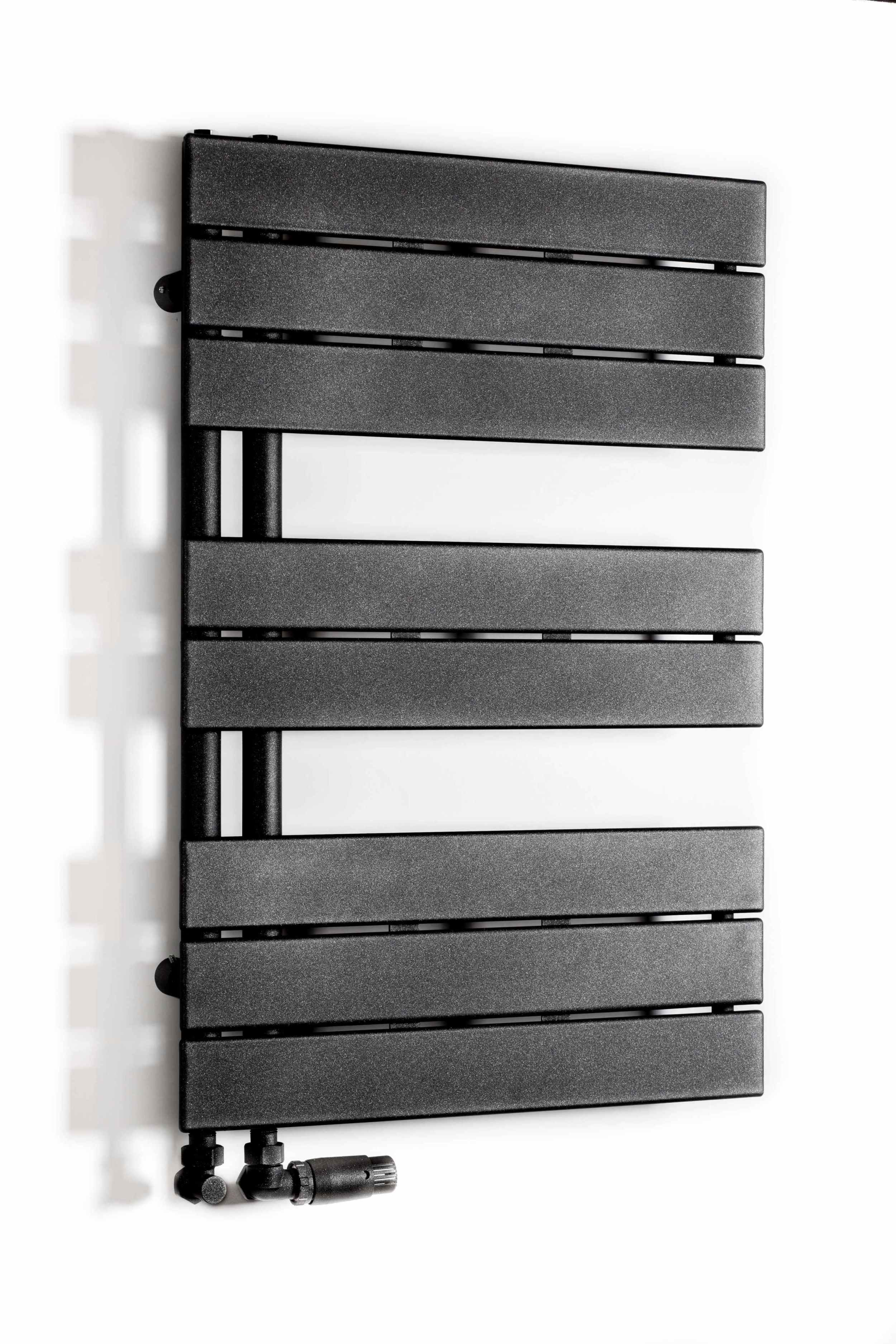 Darmowa Dostawa - Grzejnik łazienkowy dekoracyjny 119.5x50 cm czarny Luxrad Atakama ATA11950500S040