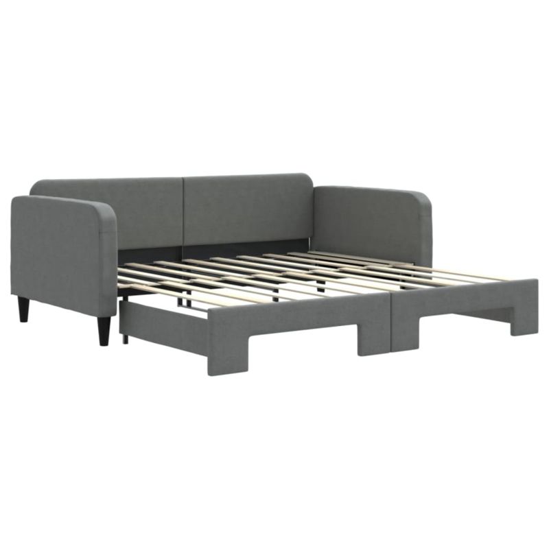 Sofa rozkładana WaszeMeble 90x190 cm Ciemnoszary tkanina WM-3196827 1 szt.