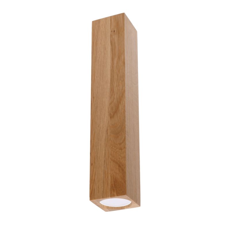 Reflektor sufitowy Pure Lume BAMBU ciemne drewno-chromowany 1xGU10x40W IP20 wym:30x6x6cm - 1 szt.
