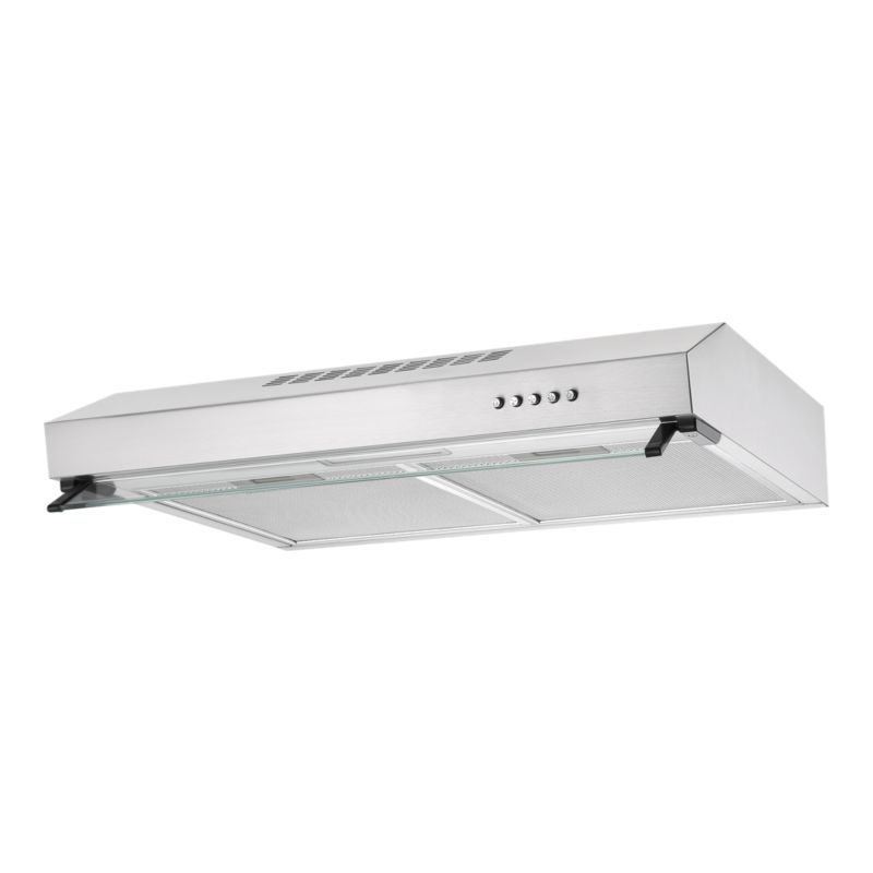 Okap podszafkowy 60 cm z wizjerem inox