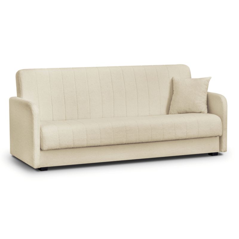 Wersalka Rozkładana Sofa Kanapa z Funkcją Spania Dwuosobowa Beżowa PORTO 1 szt.