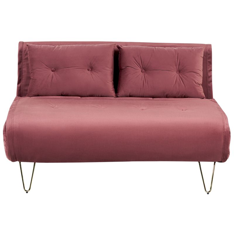 Sofa dwuosobowa Vestfold Różowy Welur 1 szt.