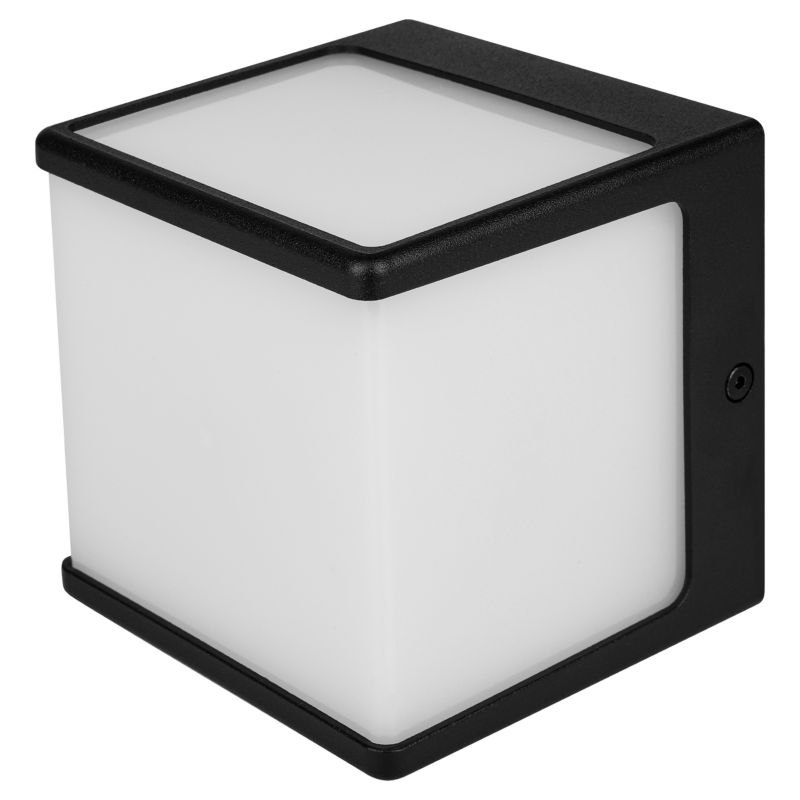 Kinkiet zewnętrzny 2x GX53 LED MasterLED Cube IP54 oprawa lampa elewacyjna czarna 1 szt.