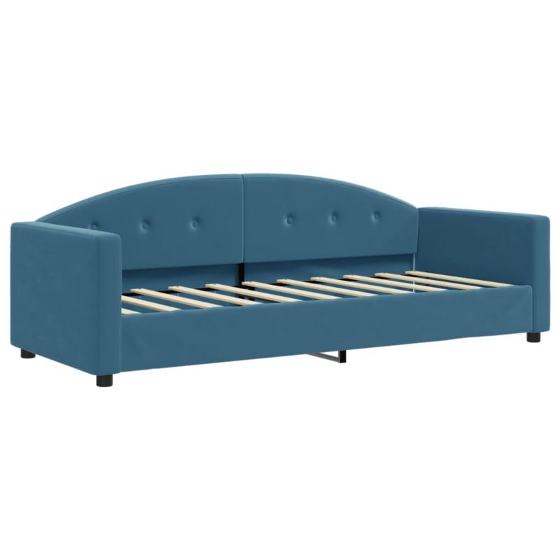 Sofa rozkładana WaszeMeble 80x200 cm Niebieski aksamit WM-354128 1 szt.