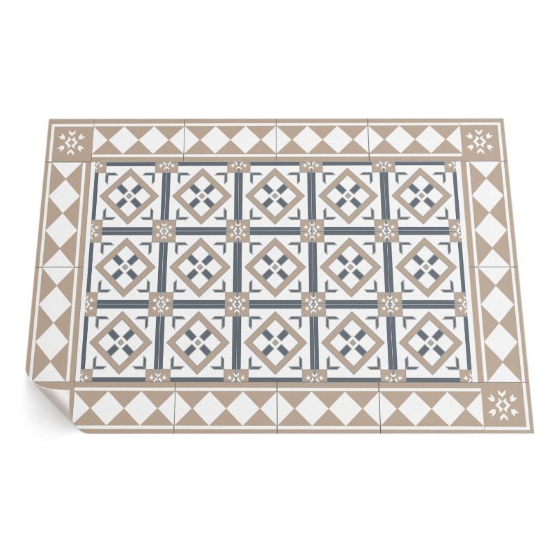 Dywan Winylowy Z Nadrukiem ArtPrintCave 60x90 cm Kostka w romby eleganckie kafelki 1 szt.
