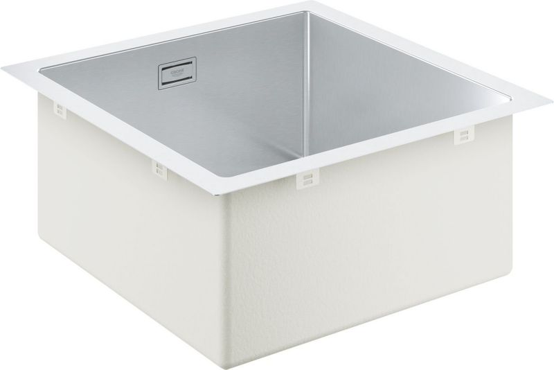 Zlewozmywak Grohe K700 stalowy 46,4x46,4 cm komplet z syfonem i szybkim montażem 1 szt.