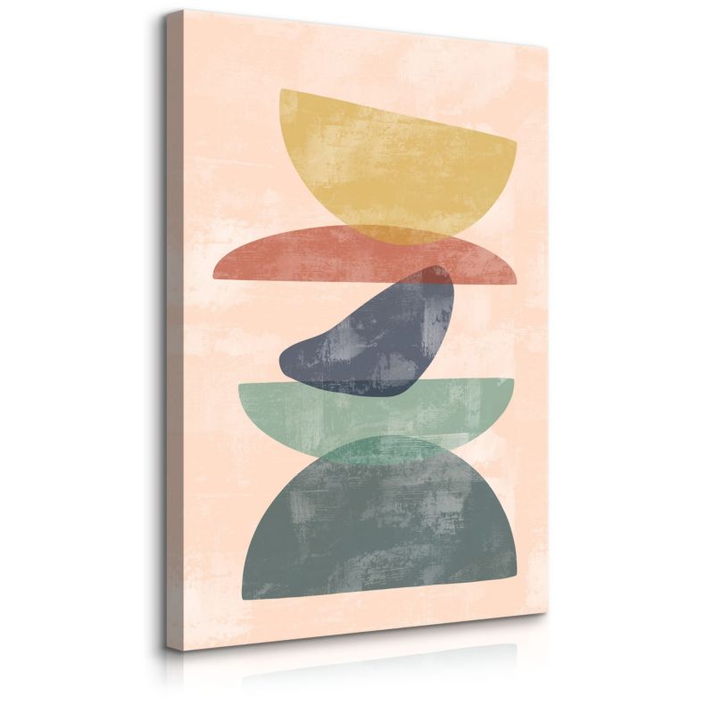 Obraz Muralo Na Płótnie Kolorowe Skały Styl Boho Minimalizm 40x60 cm 1 szt.